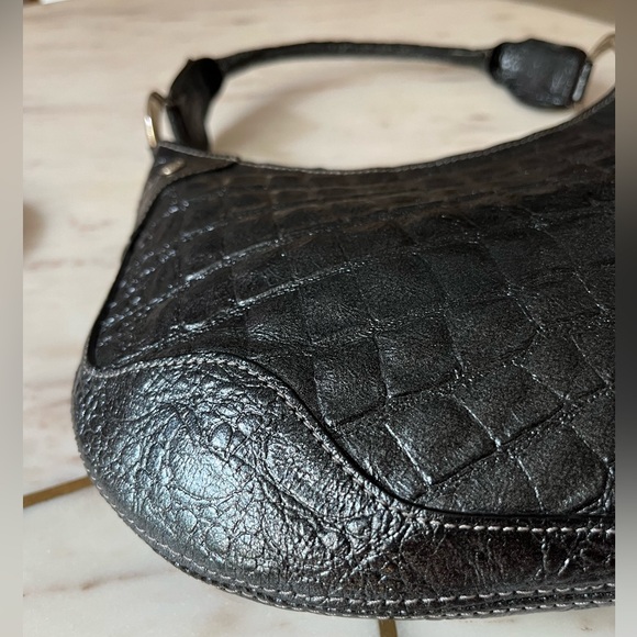 Y2K Prüne handbag leather -metallic blue/gray - Picture 8 of 8